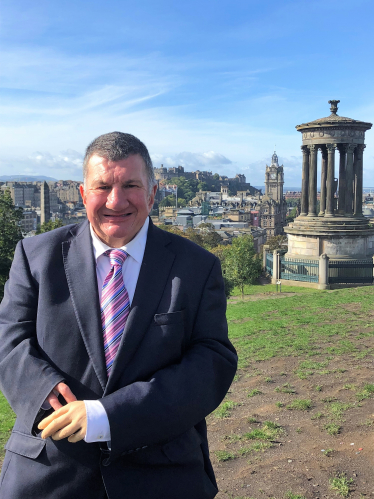 Jeremy Balfour at Calton Hill